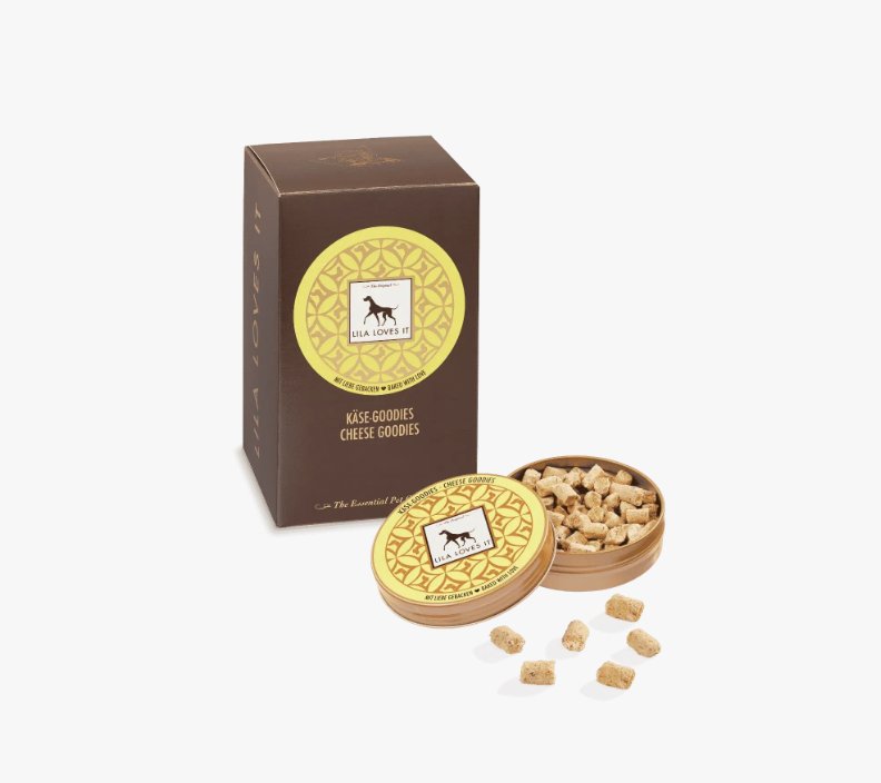 Лакомства от сирене Lila Loves It - 350г Лакомства от сирене Lila Loves It в опаковка, подходящи за позитивно обучение на кучета.