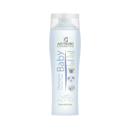 Gentle baby shampoo for small puppies, suitable for all breeds, 250ml by Artero Cosmetics.