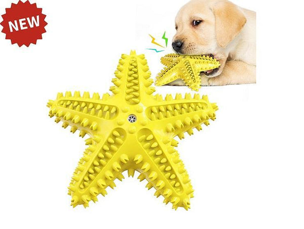Играчка Морска звезда за кучета - почиства зъбите, успокоява, идеална за малки и подрастващи кучета.