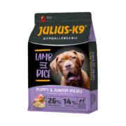 JULIUS-K9® Puppy Агнешко & Ориз 12кг. – Хипоалергенна суха храна за кученца
