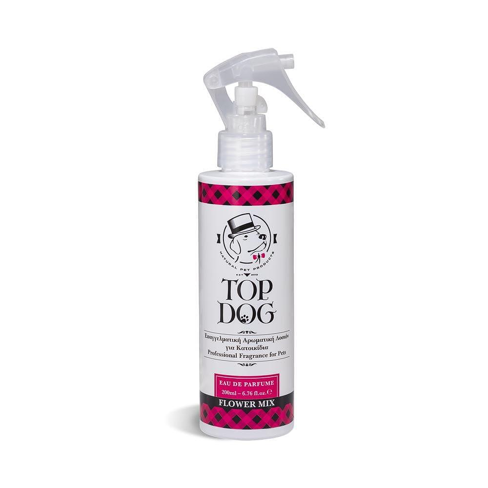 Парфюм FLOWER MIX 200 ml за домашни любимци, хипоалергенен с свеж аромат на пролетни цветя.