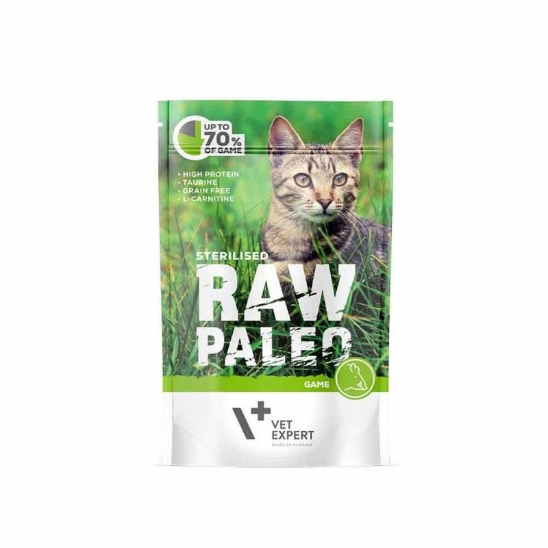 Пауч Raw Paleo Cat Sterilised Game 12x100g - Pet ValleyПаучPet Valley